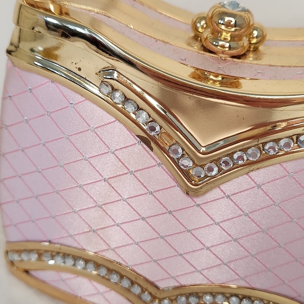Vibtage Pink & Gold Cocktail Purse - Picture 13 of 14